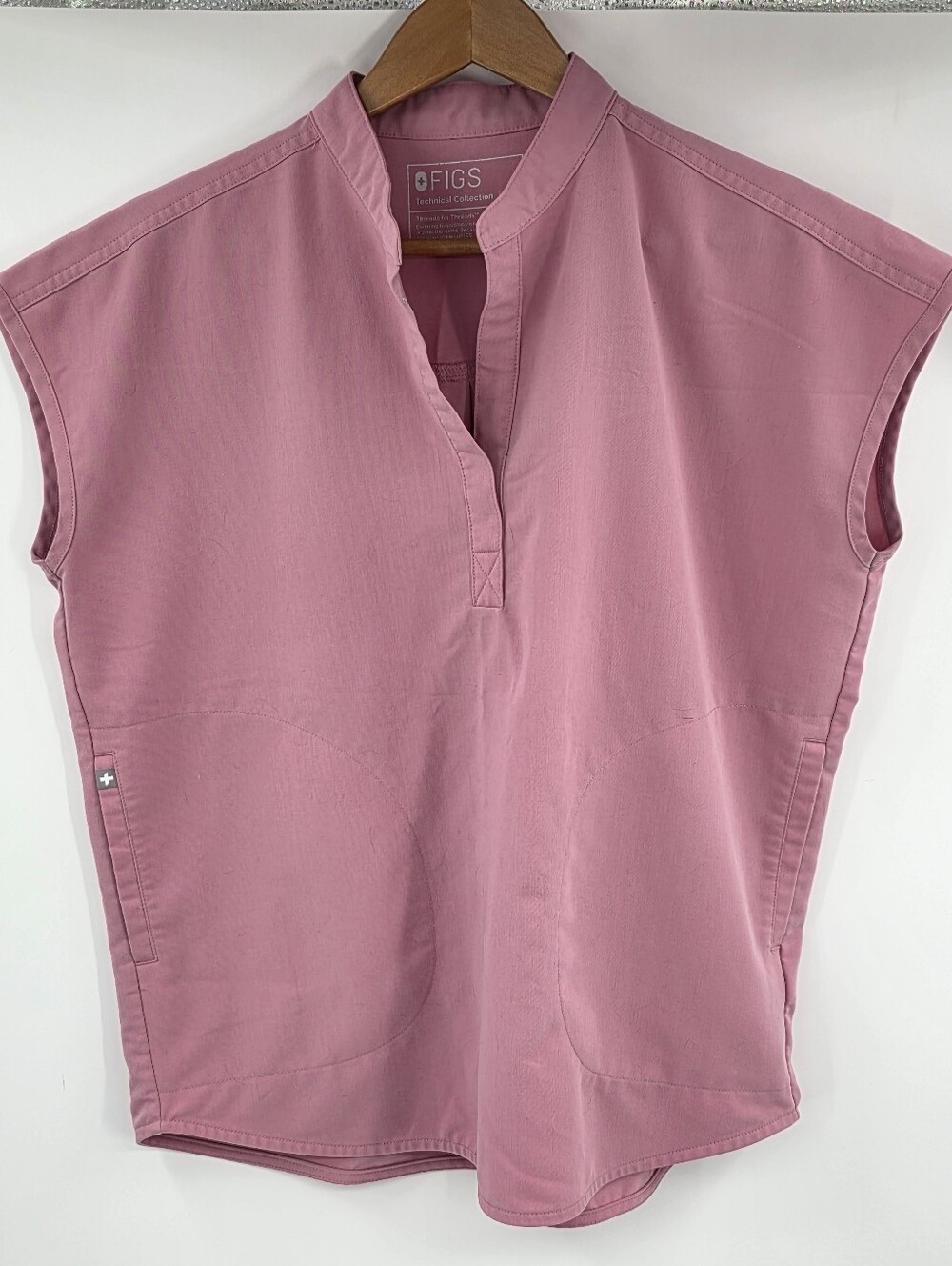 Figs Rafaela Oversized Scrub Top Pink Women's XS
